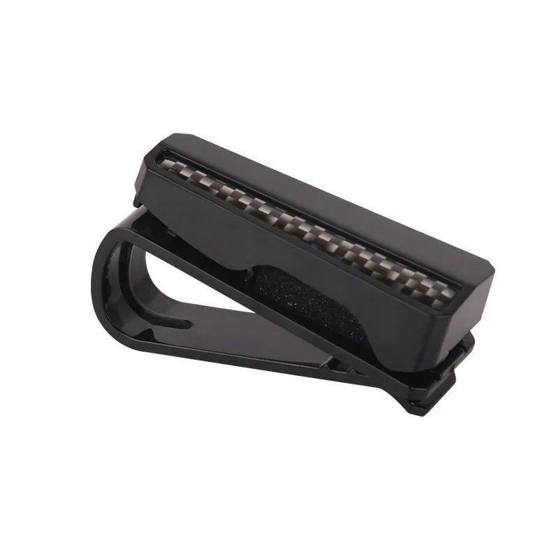 Car sunshade sunglasses holder multifunctional clip in black PC material