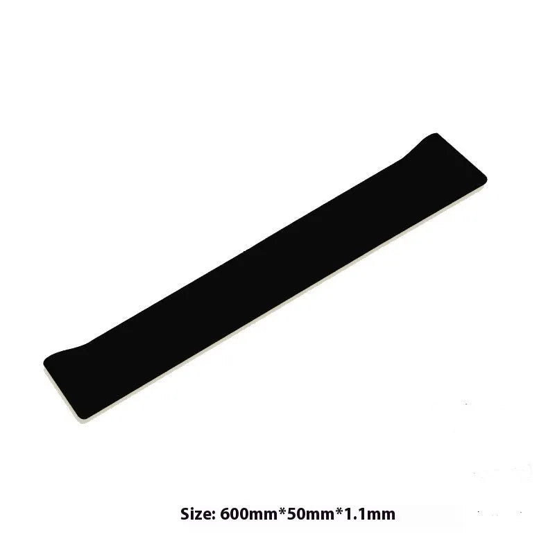 Fitness resistance silicone yoga tension strap 600x50mm green showing looped grip