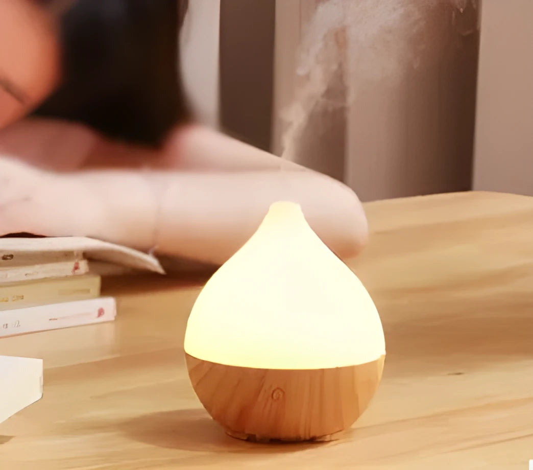 Asakusa wood grain finish 100ml USB aroma diffuser with vase shape for home aromatherapy
