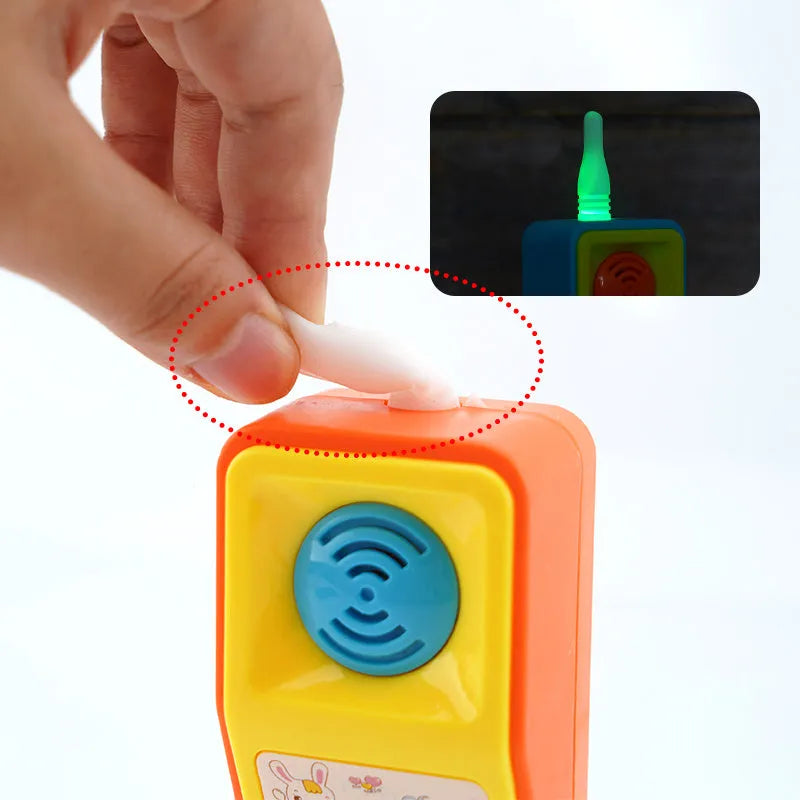 Colourful cartoon animal electric toy with sound and light features for children