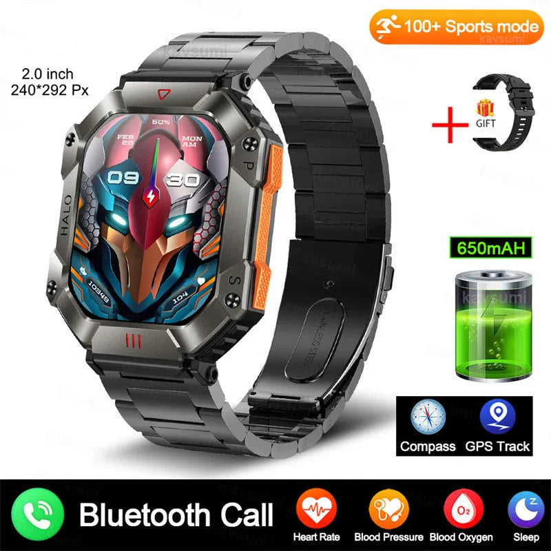 Android GPS smart watch for women with titanium alloy case and multiple strap colour options