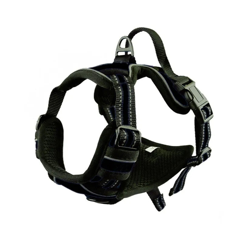 Adjustable dog chest strap harness in multiple colours with Oxford cloth construction