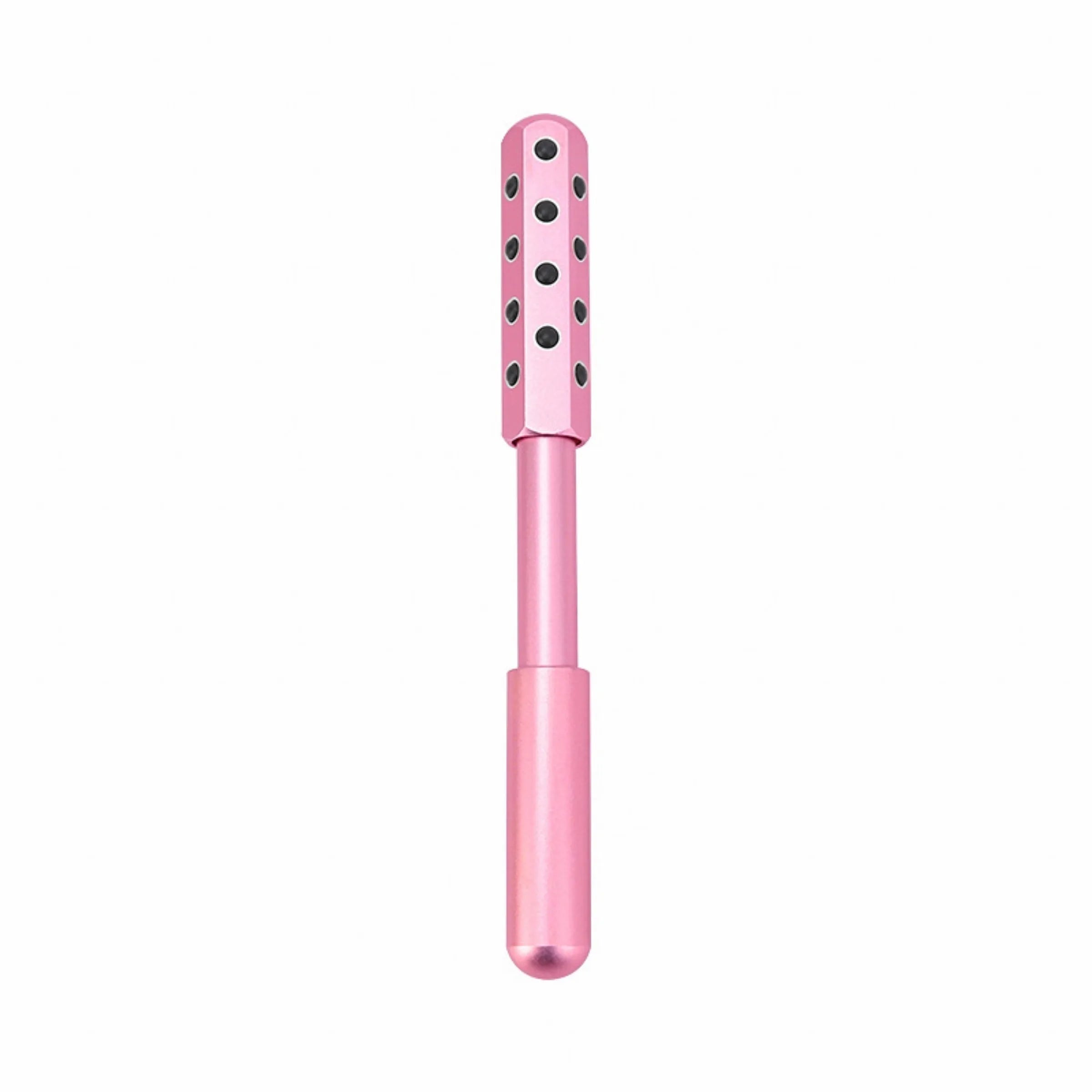 Purple germanium particles facial massage roller 193mm long with rounded ends