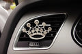 Alloy car fragrance clip for air vent in cartoon design options like crown and pumpkin car.