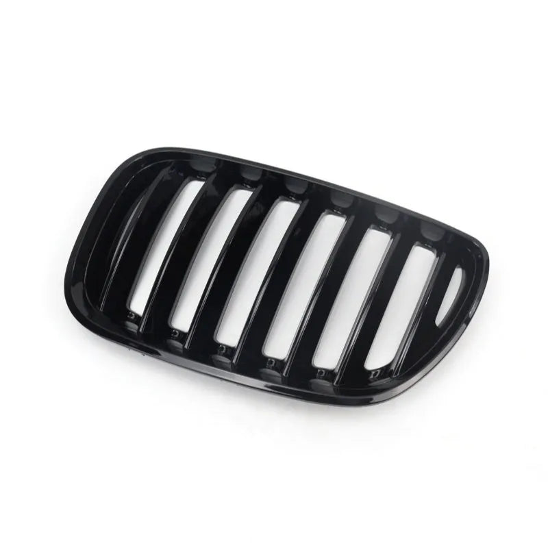 Bright black ABS plastic BMW X5E 53 middle grid grille with medium mesh pattern