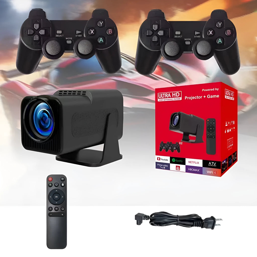 720p wireless home projector unit on a table