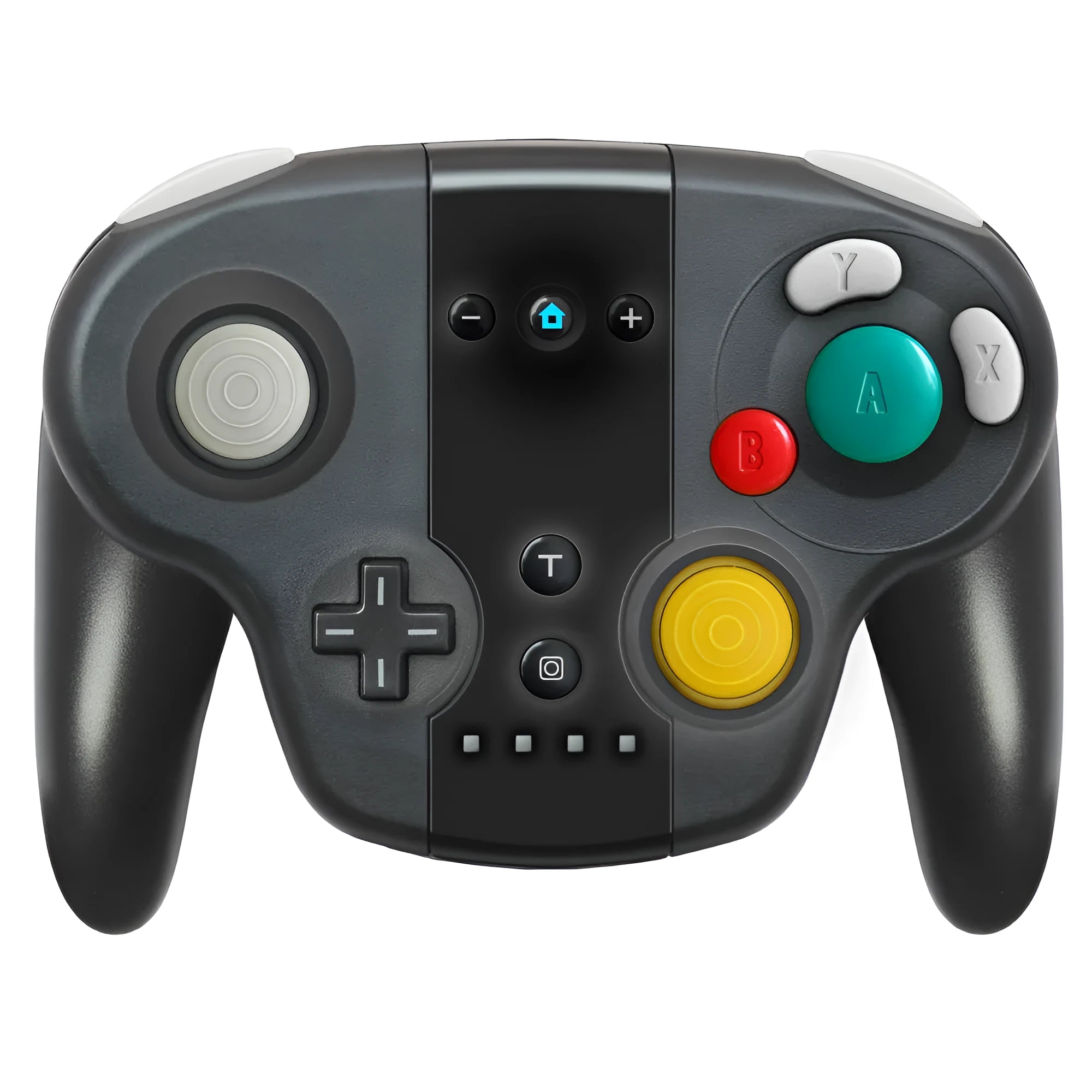 Black wireless gamepad with NFC function for Nintendo Switch consoles