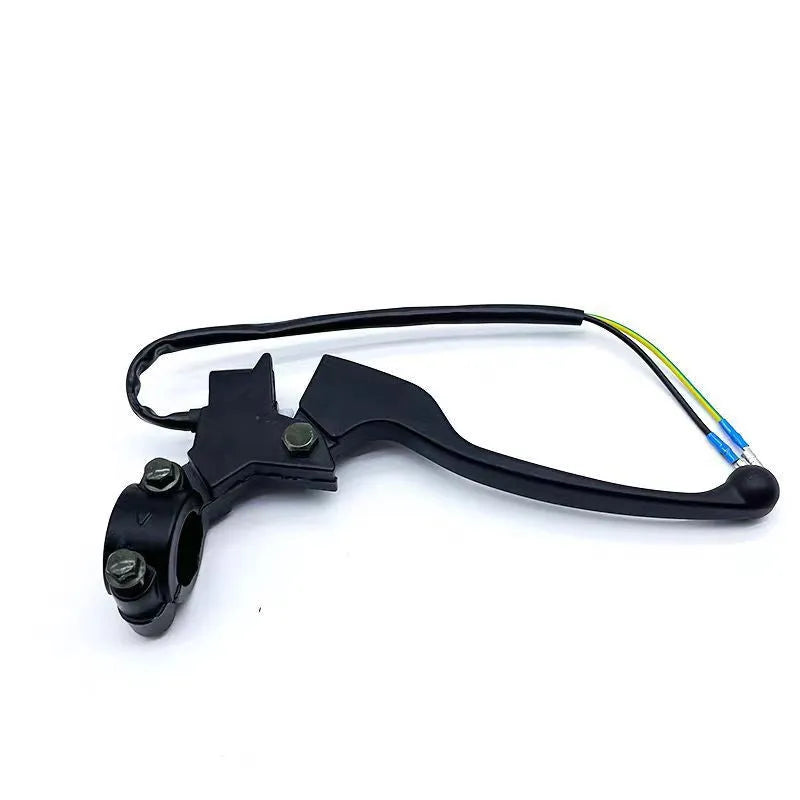 Aluminium alloy power off brake handle assembly with 22mm thick handle and integrated switch line