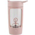 Portable USB rechargeable blender cup in blue colour showing cup and motor lid