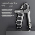 Electronic counter spring grip fitness equipment with adjustable resistance