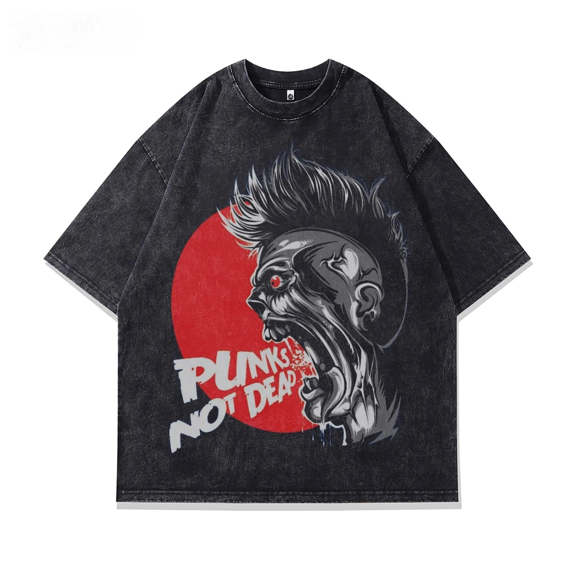 Men's loose fit short sleeve T-shirt with character pattern print in pure cotton fabric