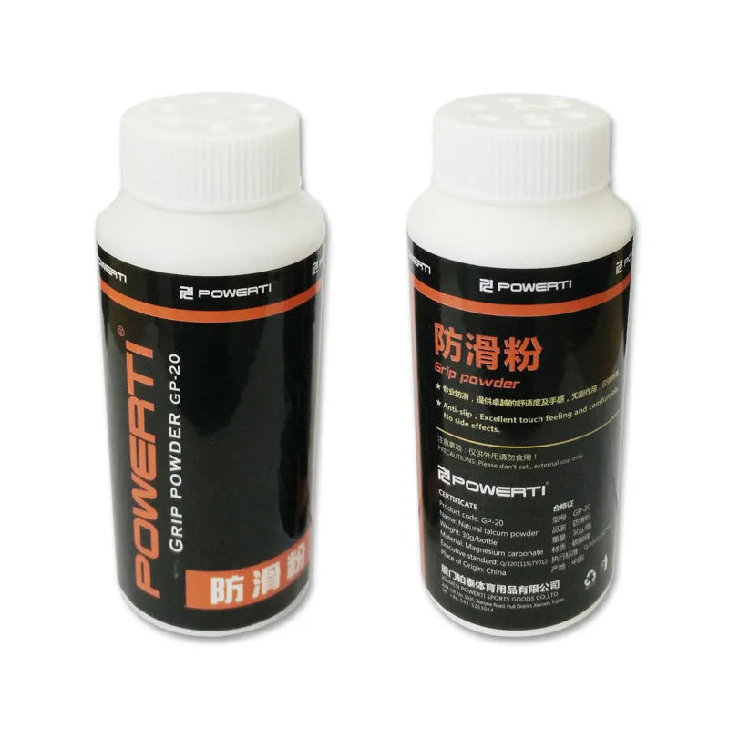 White magnesium carbonate sports anti-slip powder in 100g container for badminton and weightlifting
