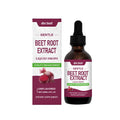 60ml bottle of beetroot nutritional drops with dropper on white background