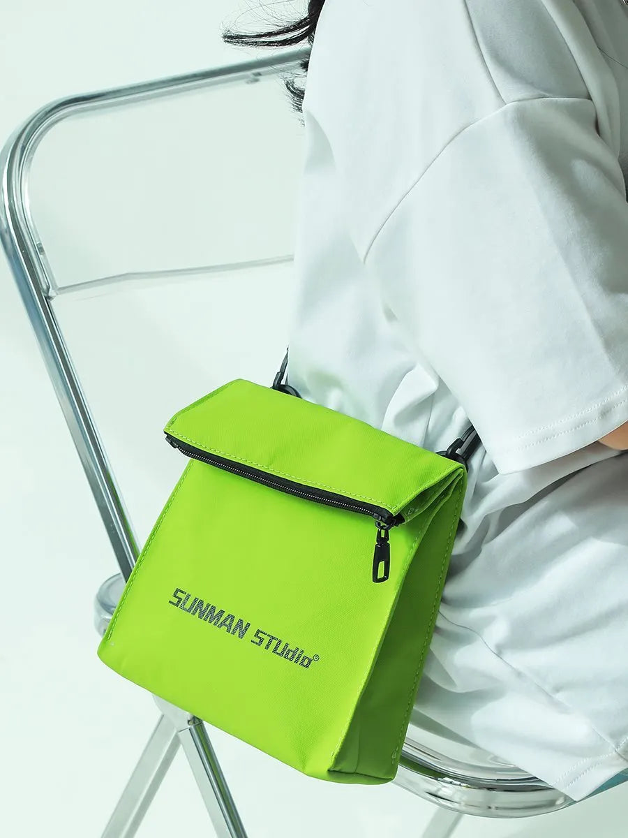 Polyester messenger bag design backpack with crossbody strap in bends and hitches colour option