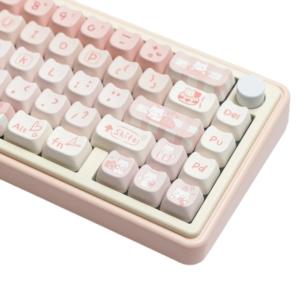 Full set of PBT sublimation keycaps for mechanical keyboard with over 98 keys