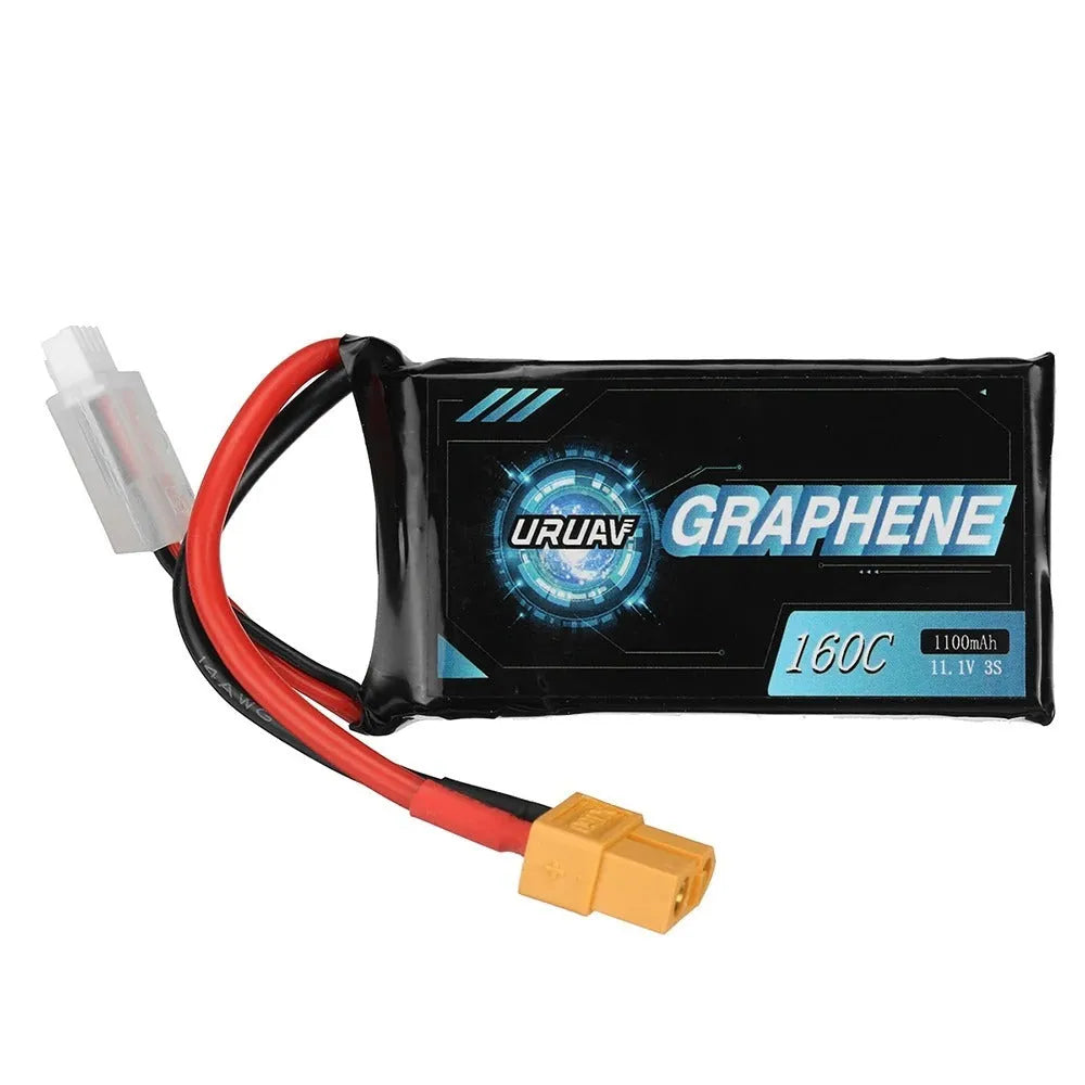 7.4V 1200mAh lithium polymer RC battery with compact rectangular design