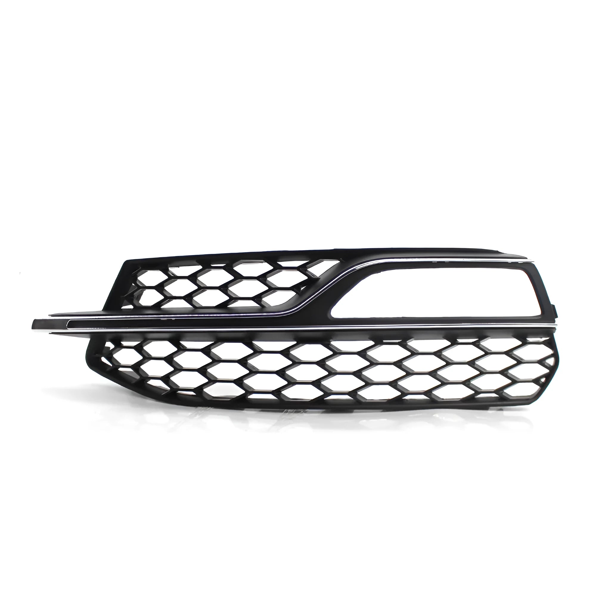 Black ABS fog lamp grille for Audi A3 S3 front bumper, 2013-2016 model years