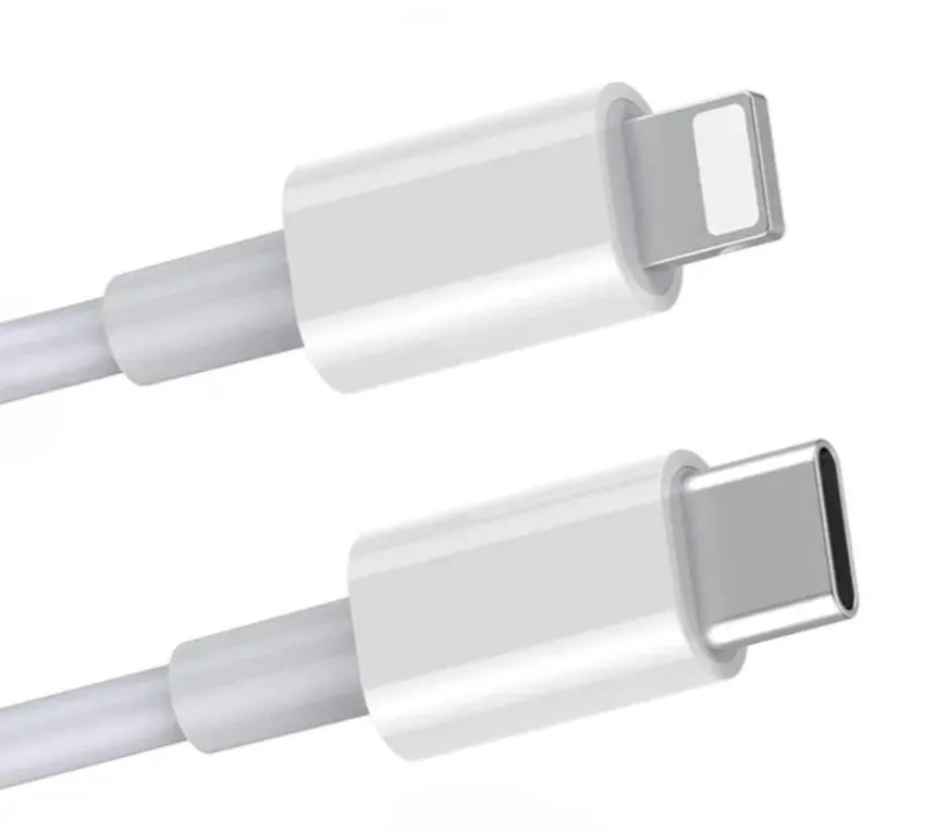 White British 20W PD fast charger with USB-C cable for mobile phones