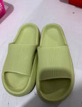 Soft home couple slippers in grey, EVA non-slip toe slippers for indoor use