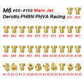 Brass M6 carburettor main jet nozzle for Derotto PHBN and PHVA models