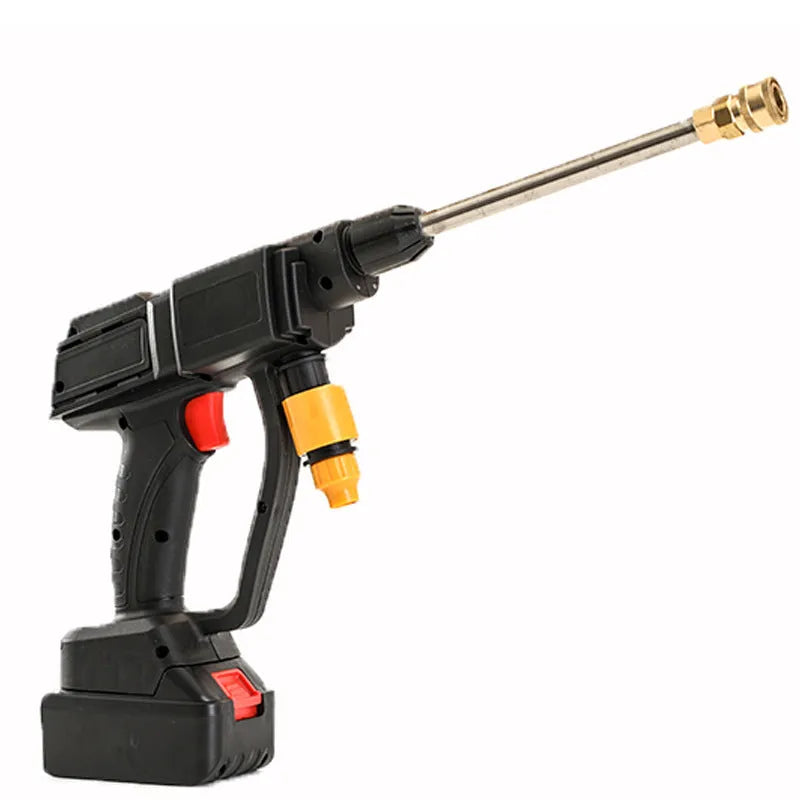 Cordless 21V lithium battery portable car washer in ABS, with water gun and charger set