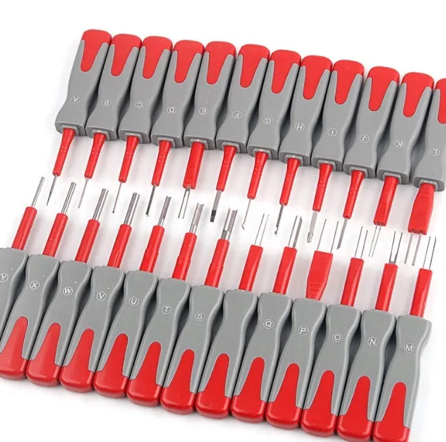 25 piece car terminal harness removal tool set in plastic storage case for automotive repair