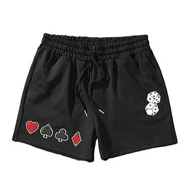Men's mesh beach shorts in lightweight polyester fabric showing simple casual design