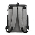 New leisure travel backpack for men, large 20-35L capacity, Oxford cloth, zipper opening, black colour