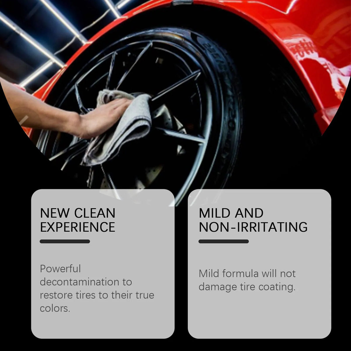 120ml water-based car wheel cleaner for brake dust removal on alloy wheels