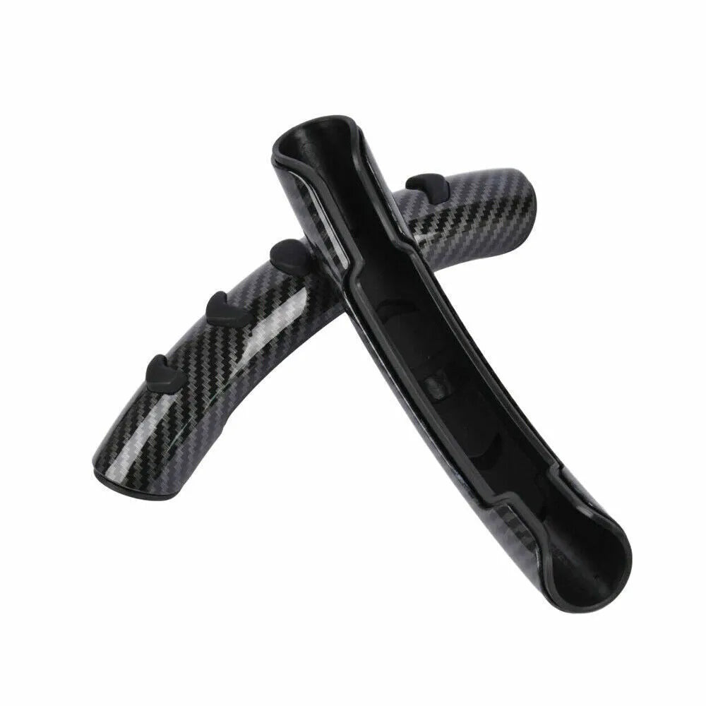 Carbon fibre black fibre anti-skid sleeve for a 38cm steering wheel.