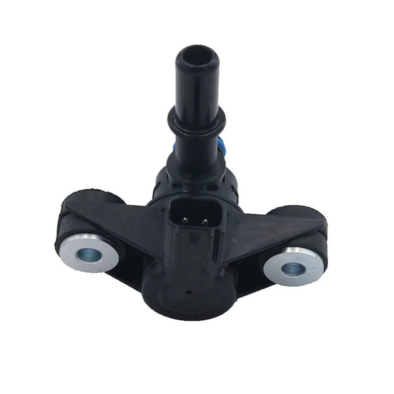 Black ABS plastic turbocharger solenoid valve for Ford cars, model AU5A-9G866-AB.
