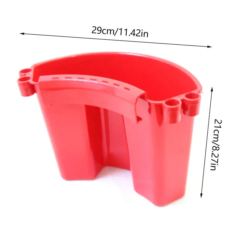 PP plastic car wash bucket with reinforced handle in choice of colours
