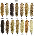 65cm chemical fibre wavy long curly clip-in ponytail wig for women in colour Style12