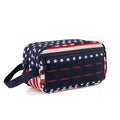 Men's Oxford cloth travel cosmetic bag in solid colour with dry-wet separation, 11x15x26cm
