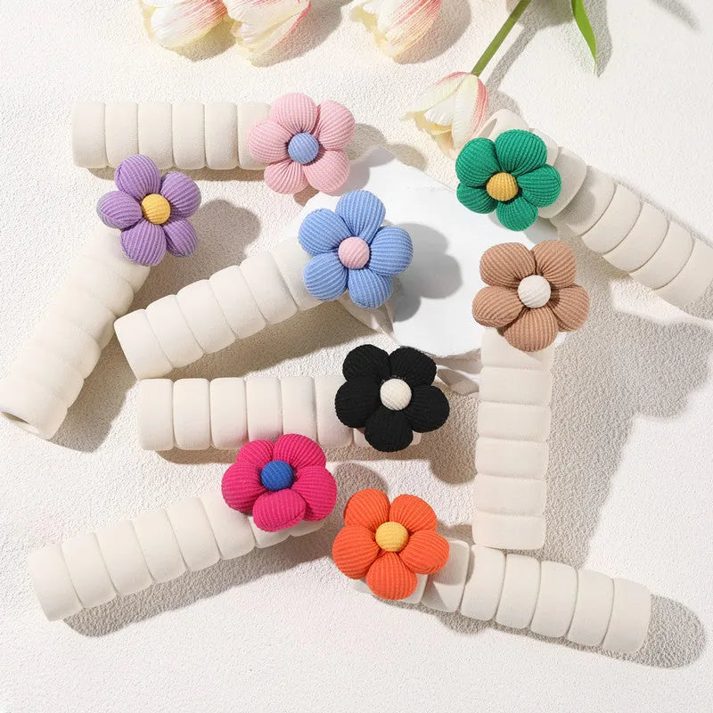 Flower pattern door handle protective casing in round PEVA cover