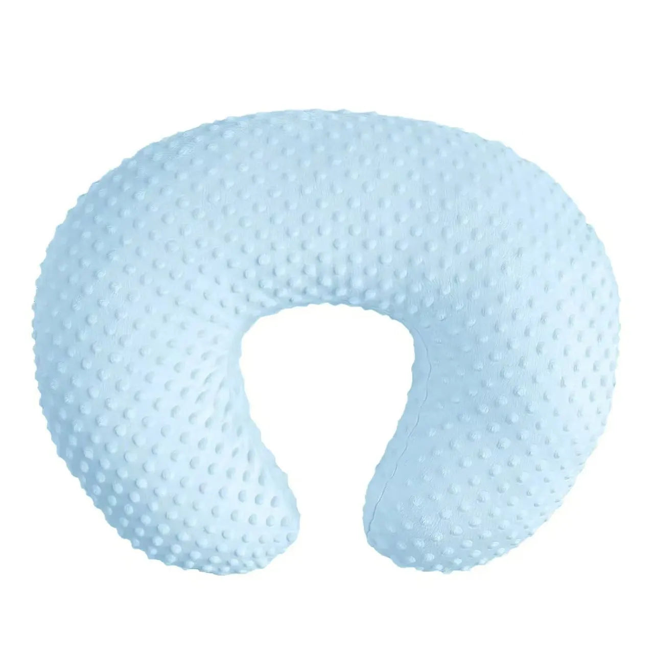 Nursing pillow with removable pillowcase in grey, light blue, pink or yellow colours
