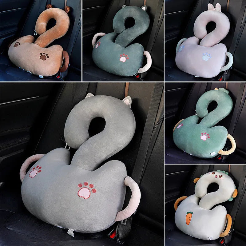 Square cartoon animal cushion pillow with question mark design in multiple colour options