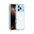Transparent magnetic protective phone case for iPhone in candy green colour.