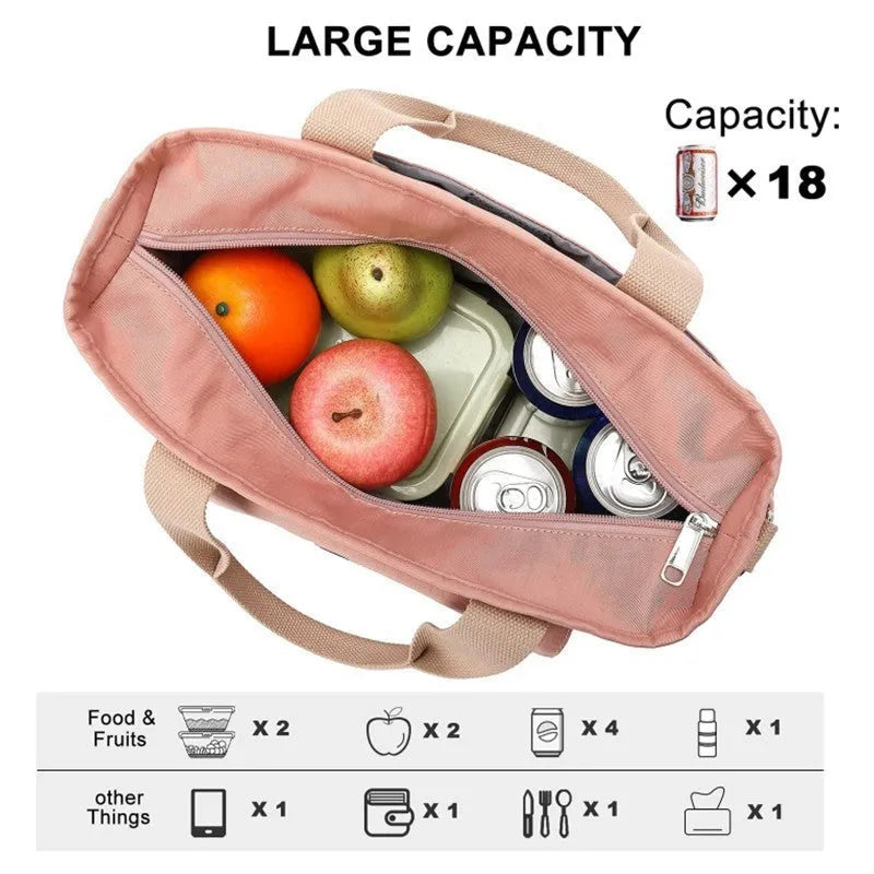 Portable Oxford cloth picnic bag with thermal side pocket and removable shoulder strap in cube design