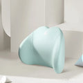 Heart-shaped memory foam car pillow set with headrest and lumbar support in cotton