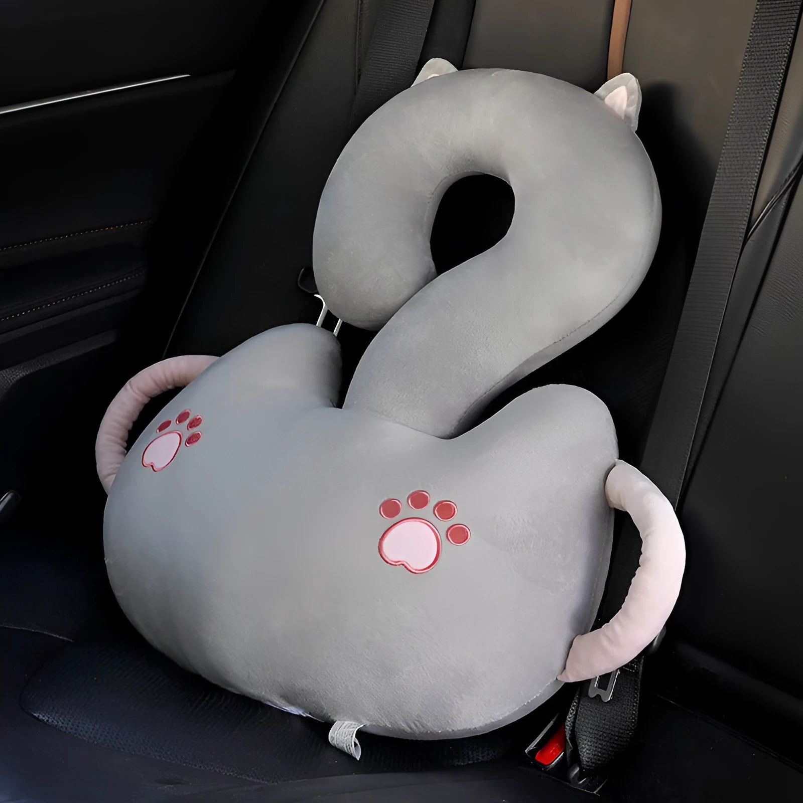 Square cartoon animal cushion pillow with question mark design in multiple colour options