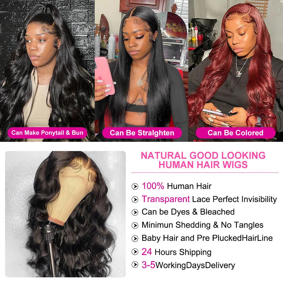 Black synthetic lace front wig with long curly hair and side bangs in an exotic style.