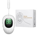 Silicone sleep aid hand grip device in white, black, and green colour options with charging cable