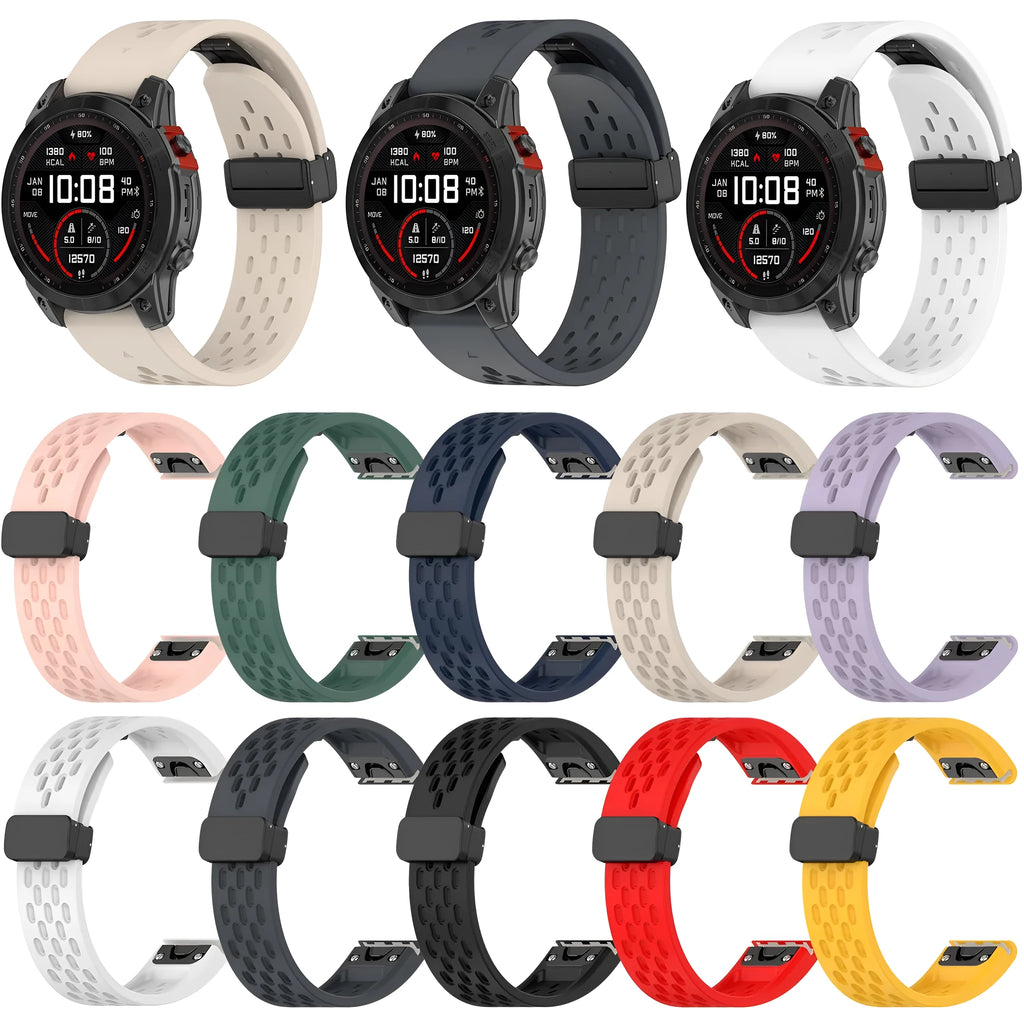 Garmin Fenix quick release nylon watch strap in multiple colours with screwdriver and utility knife.