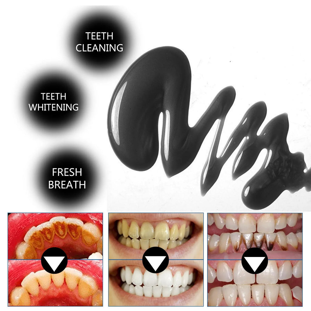 30ml bamboo charcoal bright white stain removing toothpaste tube