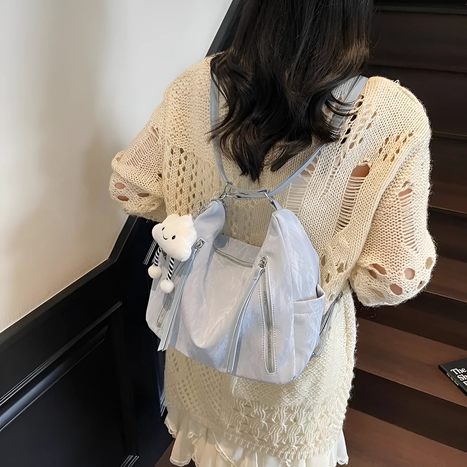 Women's soft PU leather fashion backpack with adjustable straps in multiple colour options