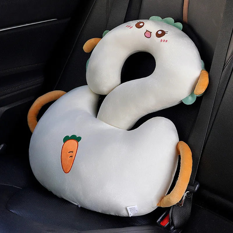 Square cartoon animal cushion pillow with question mark design in multiple colour options