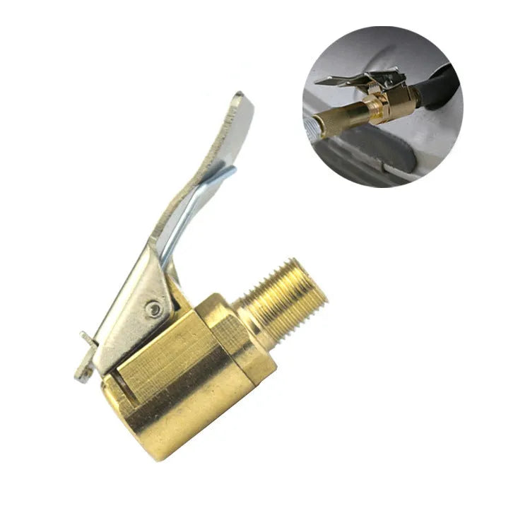 Copper vehicle tyre inflation clamp bulging mouth for 8V1 sedan valves