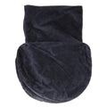 Grey iron frame cat hammock with soft fleece fabric, mounted inside a metal pet cage.
