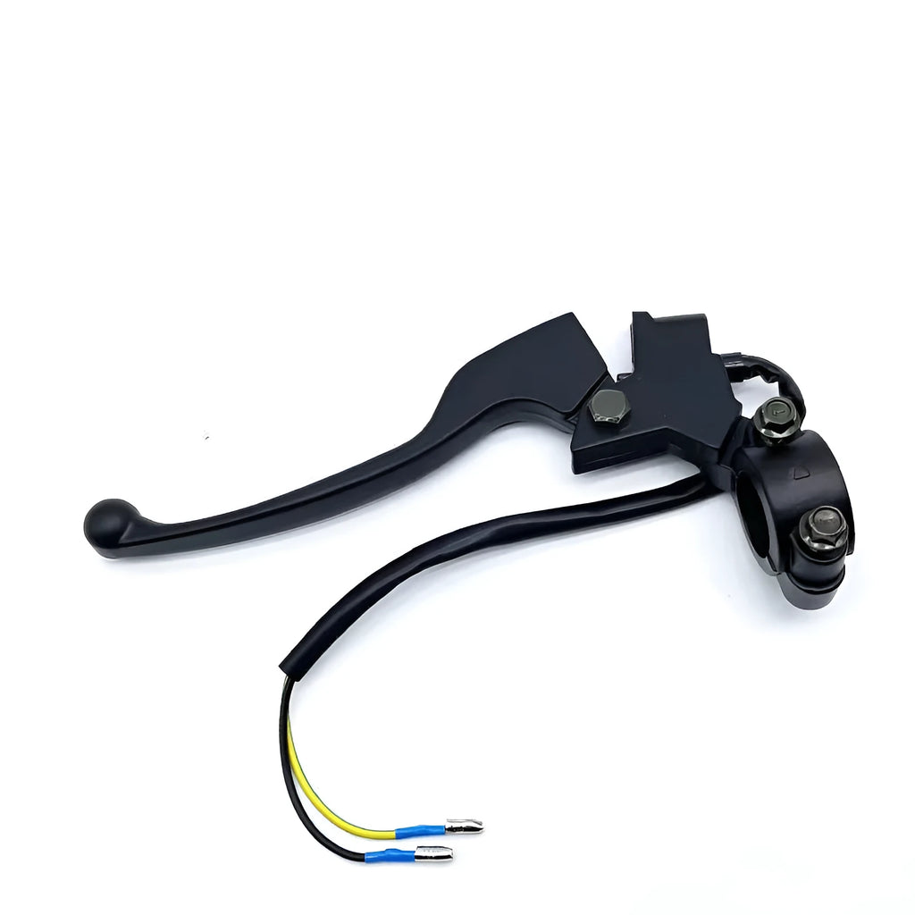 Aluminium alloy power off brake handle assembly with 22mm thick handle and integrated switch line